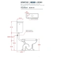 Бачок для унитаза Artceram HERMITAGE низкий приставной с нижним подводом воды (HEC005 01 00) - миниатюра фото 2