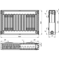 Радиатор стальной панельный Лидея ЛК 21-505 с боковым подключением - миниатюра фото 5