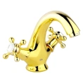 Смеситель для раковины Timo Nelson 1911F в элегантном золотом исполнении - миниатюра фото 1