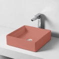 Раковина Artceram Scalino 38х38 см накладная, цвет Rosso Corallo (SCL001 14 00) - миниатюра фото 1