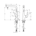 Смеситель для кухни Hansgrohe Talis Select M51 однорычажный с поворотным изливом (72820000) - миниатюра фото 2