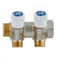 Коллектор Stout (SMB 6851 341202) 3/4 ВР(г) х 2 выхода 1/2 НР(ш) х 3/4 НР(ш) регулируeмый - миниатюра фото 2