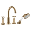 Смеситель AX Montreux для установки на край ванны в цвете шлифованная бронза (16546140) - миниатюра фото 1