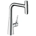 Смеситель для кухни Hansgrohe Metris M71 с выдвижным душем и системой sBox (73817000) - миниатюра фото 1