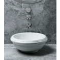 Раковина AZZURRA JUBILAEUM круглая 45x18 см, белая, без отверстий под смеситель - миниатюра фото 2