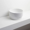 Раковина-чаша SIMAS Po-mo 37x19 см: для установки на столешницу, белая, без отверстия под смеситель (PO01bi) - миниатюра фото 1
