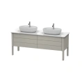Напольная тумба Duravit Luv с 2 выдвижными ящиками, серо-коричневый шелковисто-матовый (LU9567B6060) - миниатюра фото 1