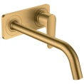 Смеситель для раковины настенный AX Citterio M в цвете шлифованное золото (34115250) - миниатюра фото 1