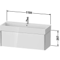 Подвесная тумба Duravit XViu белая глянцевая/champagne matt, 397x1184x454 мм (XV42380B122) - миниатюра фото 2