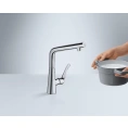 Смеситель для кухни Hansgrohe Metris Select 14883000 - миниатюра фото 3