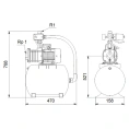 Насосная станция Grundfos CMB 5-37 бак 24 литра - миниатюра фото 3