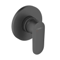 Смеситель для душа Hansgrohe Vernis Blend однорычажный настенный матовый черный (71649670) - миниатюра фото 1