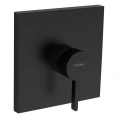 Встраиваемый однорычажный смеситель Hansgrohe Finoris в матовом черном цвете (76615670) - миниатюра фото 1