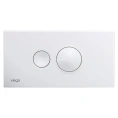 Кнопка смыва Viega Visign for Style 10 596316 белая - миниатюра фото 1