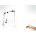 Смеситель Hansgrohe Metris для кухни с вращающимся изливом - миниатюра фото 3