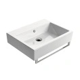 Накладная раковина GSI Kube 60 см без перелива, белая - миниатюра фото 1