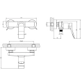 Настенный смеситель для душа GESSI Rilievo на 2 отверстия, хром (59031#031) - миниатюра фото 2