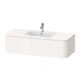 Тумба подвесная Duravit Happy D.2 Plus 354x1300x550 мм, белая глянцевая (HP4952M2222) - миниатюра фото 1