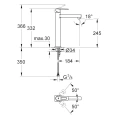 Смеситель для раковины Grohe Quadra 23404000 - миниатюра фото 5