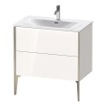Подвесная тумба Duravit XViu с 2 ящиками, белый глянцевый/champagne matt, 591x810x480 мм (XV43020B122) - миниатюра фото 1