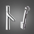 Набор для биде Hansgrohe Talis Select S: смеситель, донный клапан PushOpen, душ-биде и держатель, хром (72291000) - миниатюра фото 1