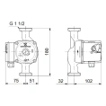 Циркуляционный насос Grundfos UPS 25-60 N 180 - миниатюра фото 3