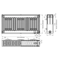 Радиатор стальной панельный Лидея ЛУ 22-318 с нижним подключением - миниатюра фото 3