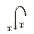 Смеситель для раковины Fantini Icona Classic с нажимным донным клапаном, никель (53 95 R007) - миниатюра фото 1