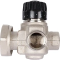Насосно-смесительный узел с термостатическим клапаном без насоса, никелированный Stout - миниатюра фото 3