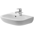 Раковина Duravit D-Code для рук с переливом, 450x340 мм, белая (7054500002) - миниатюра фото 1