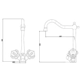 Смеситель Zorg Clean Water ZR 515 YF-88 Grustal для кухни - миниатюра фото 2