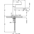Смеситель для умывальника Cezares Levico LSM1 01 W0 хром - миниатюра фото 2
