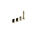 Смеситель Fantini Venezia для ванны с ручным душем в матовом золоте British Gold PVD (29 P6 N467S) - миниатюра фото 1