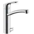 Смеситель для кухни Hansgrohe Focus с поворотным изливом и запорным вентилем (31803000) - миниатюра фото 1