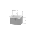 Подвесная тумба Duravit White Tulip, 410x684x458 мм, с ящиком, белый глянец (WT425108585) - миниатюра фото 2