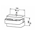 Тумба под раковину DURAVIT Happy D.2 80 см, цвет Белый глянец (H2636502222) - миниатюра фото 2