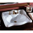 Накладная раковина AZZURRA JUBILAEUM 61x52 см с одним отверстием под смеситель, белая - миниатюра фото 1