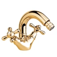Смеситель для биде Nicolazzi Nuova Brenta с двумя ручками, золотистая латунь (2537GB) - миниатюра фото 1