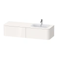 Подвесная тумба Duravit Happy D.2 Plus 354x1600x550 мм, 2 ящика, белый глянец (HP4954R2222) - миниатюра фото 1