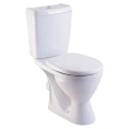 Унитаз-компакт Rosa Ресса с бачком белый - миниатюра фото 1