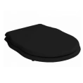 Сиденье для унитаза Artceram HERMITAGE с микролифтом, черный/хром (HEA005 03 71) - миниатюра фото 1