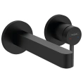Смеситель для раковины Hansgrohe Finoris настенный, черный матовый (76051670) - миниатюра фото 1