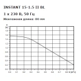 Насос рециркуляционный Shinhoo INSTANT 15-1.5 II BL 80мм 5Вт 1x230В 50Гц Rp 1/2