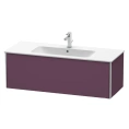 База под раковину Duravit XSquare 1210×478×400 мм с выдвижным ящиком, цвет тёмно-лиловый шелковисто-матовый (XS407409494) - миниатюра фото 1