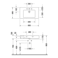 Раковина Duravit Vero для мебели без перелива, 850x490 мм, белая (329850041) - миниатюра фото 4