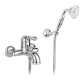 Однорычажный настенный смеситель для ванны Nicolazzi El Capitan с ручным душем в хроме (3401CR75) - миниатюра фото 1