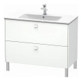 Тумба напольная под раковину Duravit Brioso 1020x479x683 мм с двумя выдвижными ящиками, белый матовый (233610) (BR440301018) - миниатюра фото 1
