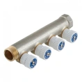 Коллектор Stout (SMB 6851 341204) 3/4 ВР(г) х 4 выхода 1/2 НР(ш) х 3/4 НР(ш) регулируeмый - миниатюра фото 1