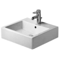 Раковина Duravit Vero Умывальник шлифованный с перел с 1 отв под смеситель включая крепление 500x470мм Цвет Черный - миниатюра фото 1