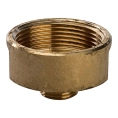 Переходник STOUT ВН 1 1/2 x 3/4 внутренняя/наружная резьба латунный - миниатюра фото 1
